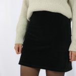 Wolf & Storm | Stevie Black Velvet Rok Biokatoen