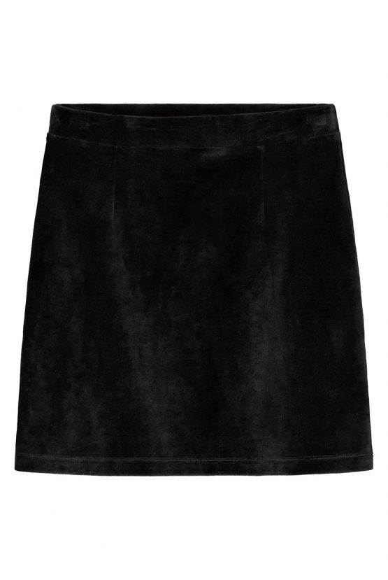 Wolf & Storm | Stevie Black Velvet Rok Biokatoen