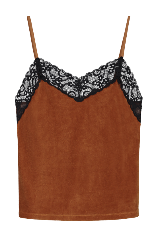 WOLF & STORM | MISTY RUSTY VELVET CAMISOLE BIOKATOEN