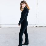 Wolf & Storm | Tate Black Velvet Duurzame Broek