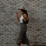 WOLF & STORM DUURZAME MIDISKIRT VISCOSE FLOWER