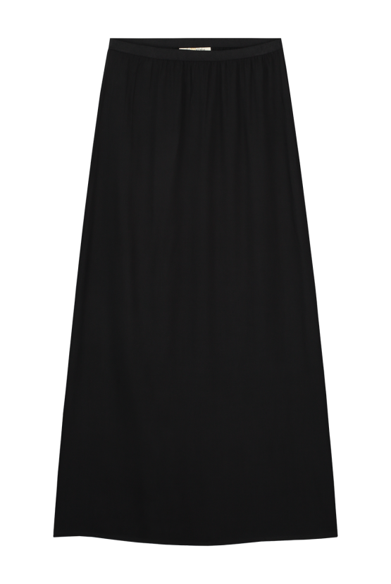 Wolf & Storm Duurzame Midiskirt Viscose Zwart