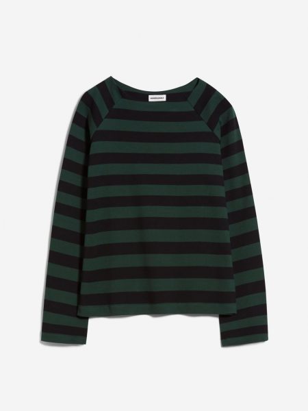 Armedangels Delaa Stripe Dark Scarab