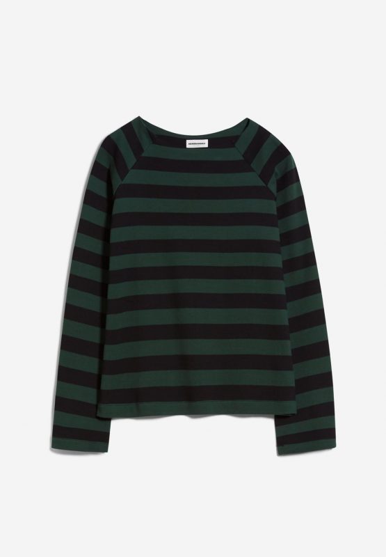 Armedangels Delaa Stripe Dark Scarab