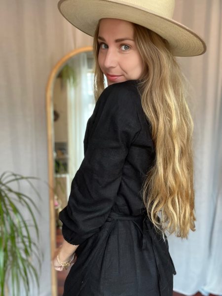 Wolf & Storm Duurzame Jurk Linnen Zwart