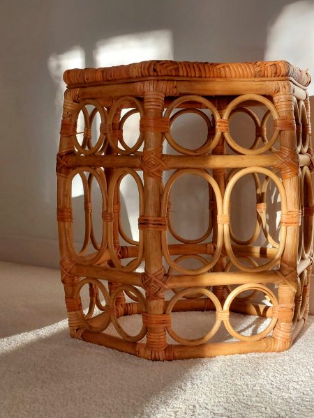 Rotan Bijzettafel Vintage