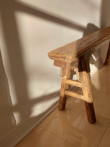 Oud houten bankje Chinees