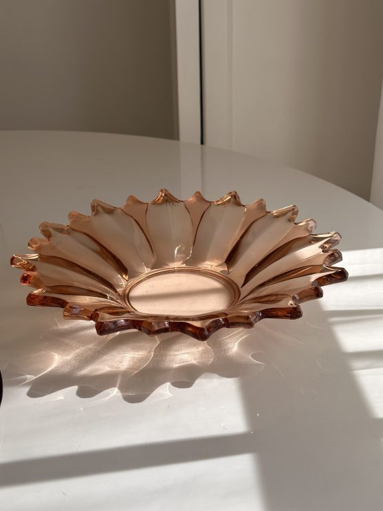 Art Deco Zonnebloem Schaal Roze-min Art Deco Zonnebloem Schaal Roze-min