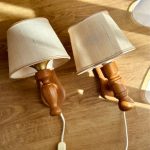 Wandlampjes Vintage Hout Deens